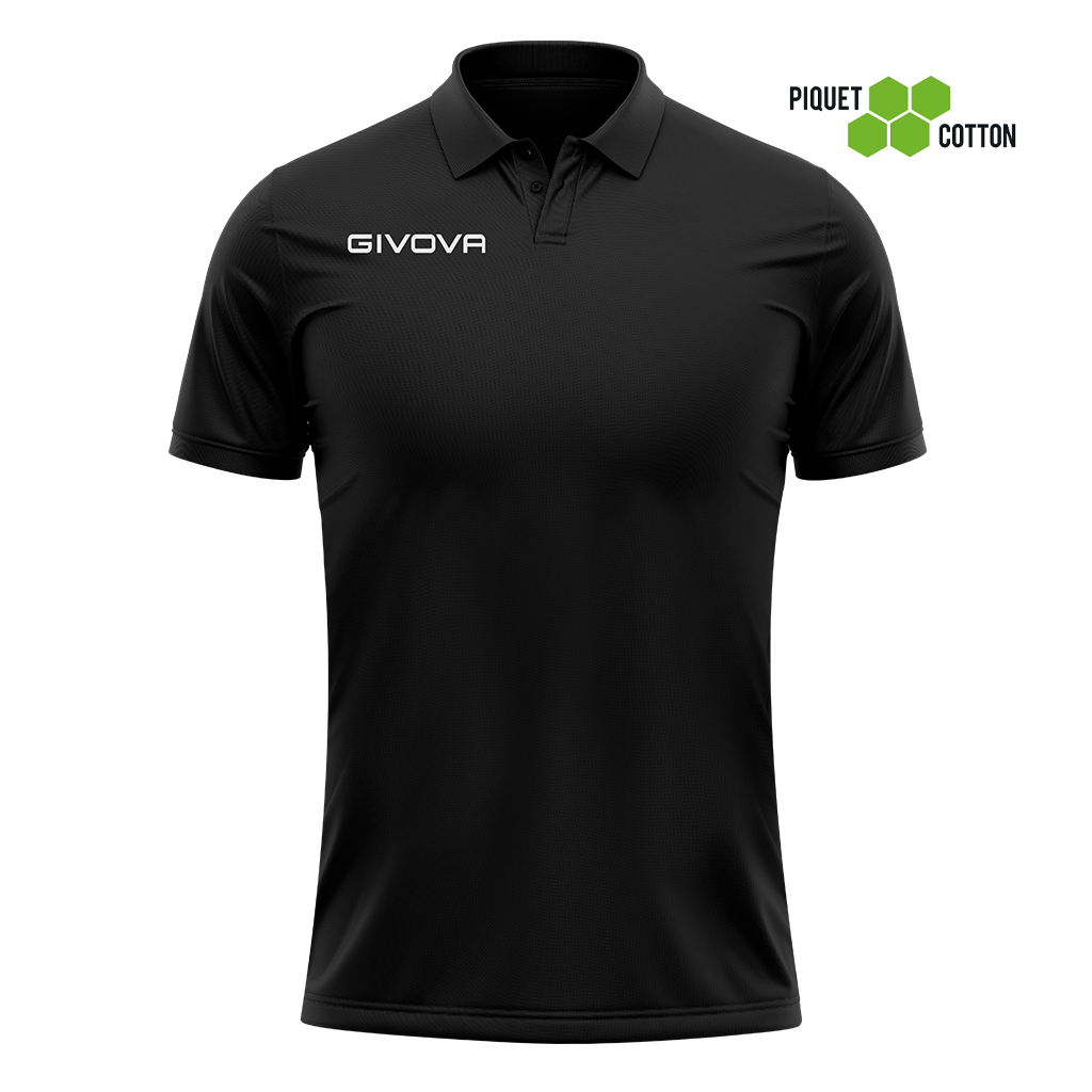 Поло Givova POLO COTONE PIQUET SUMMER MA005 черный