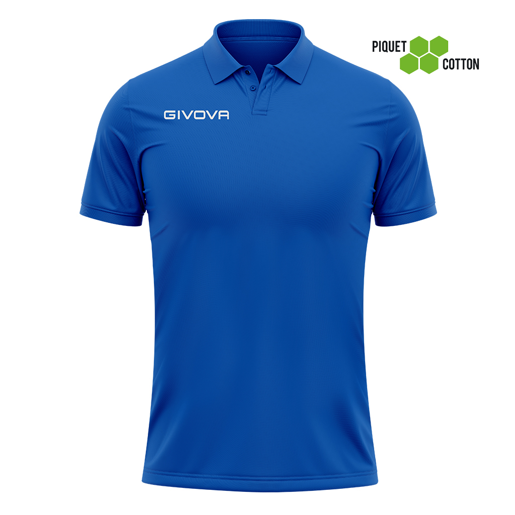 Поло Givova POLO COTONE PIQUET SUMMER MA005 синий