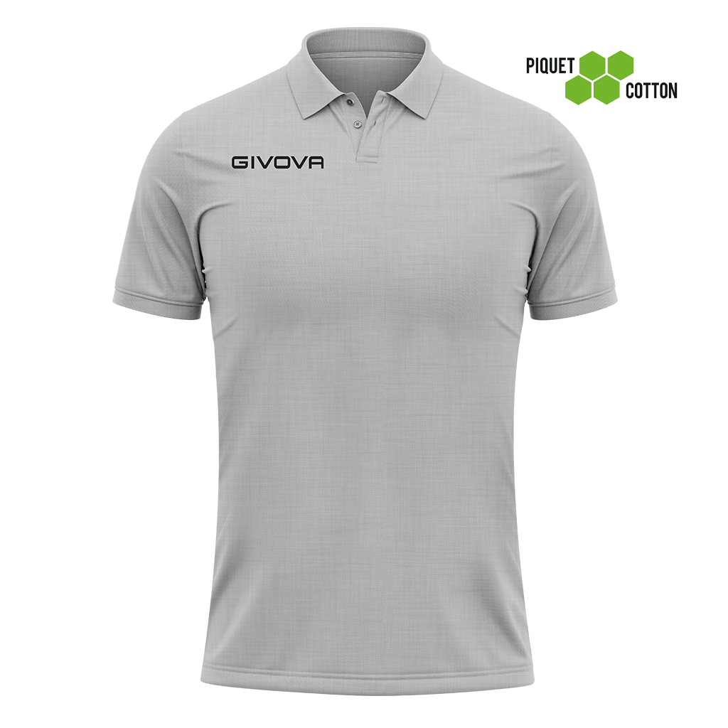 Поло Givova POLO COTONE PIQUET SUMMER MA005 серый