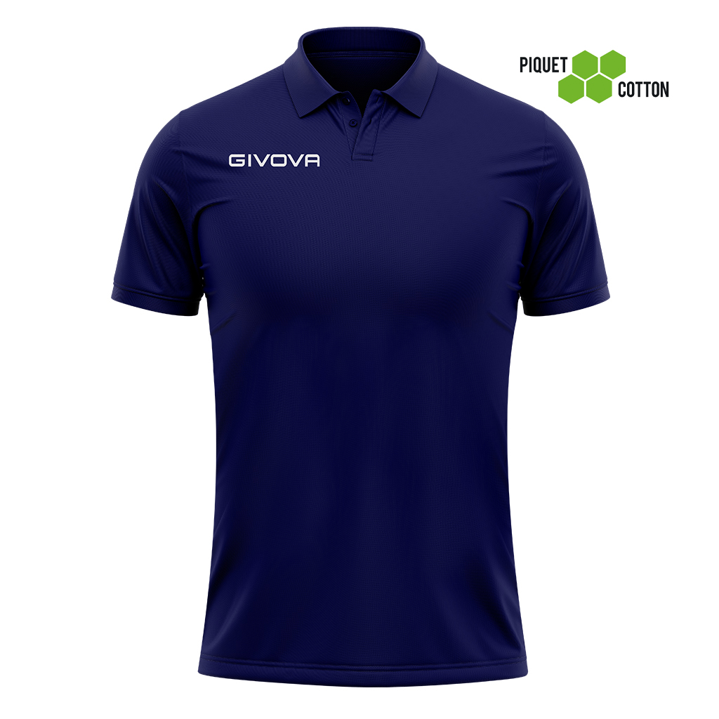 Поло Givova POLO COTONE PIQUET SUMMER MA005 темно-синий