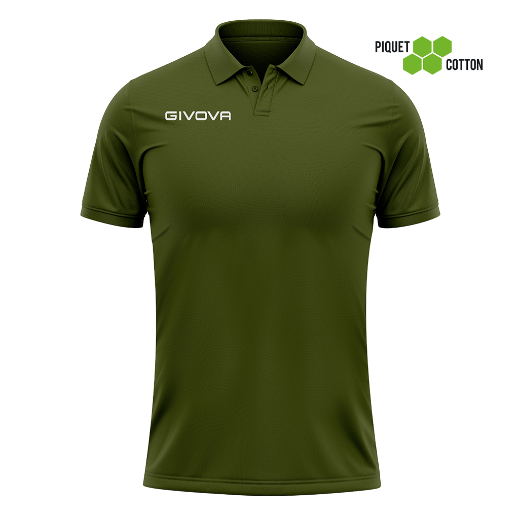 Поло Givova POLO COTONE PIQUET SUMMER MA005 темно-зеленый