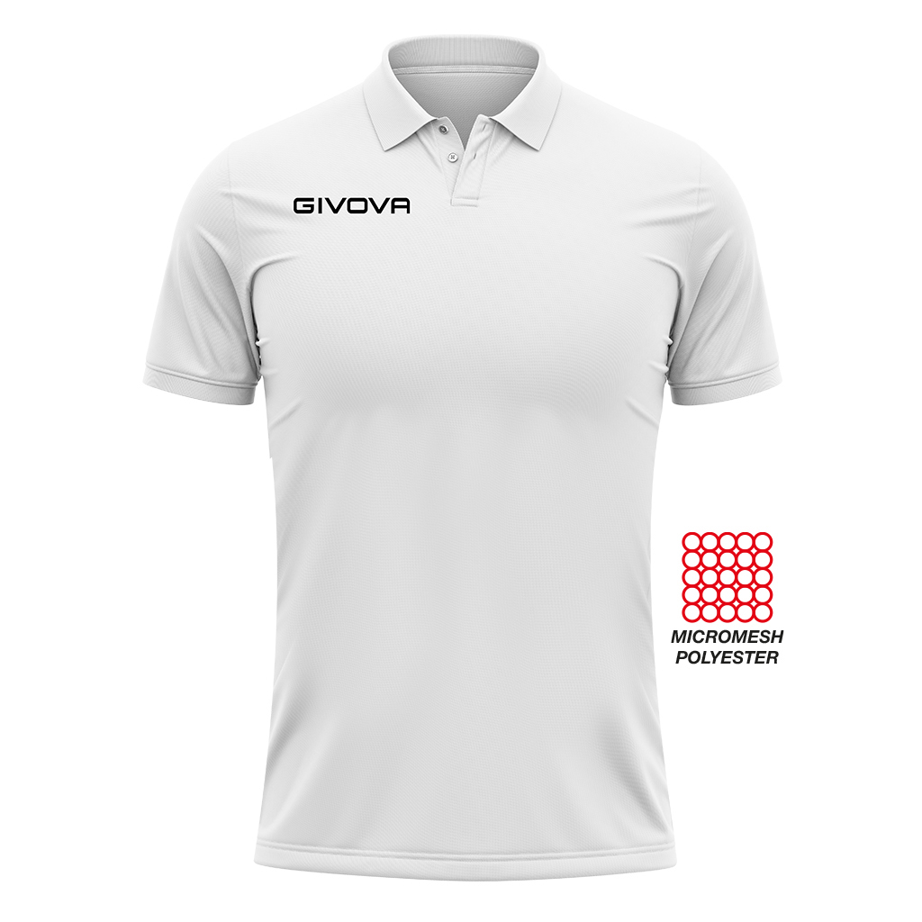 Поло Givova POLO POCKET IN MESH PK01 білий