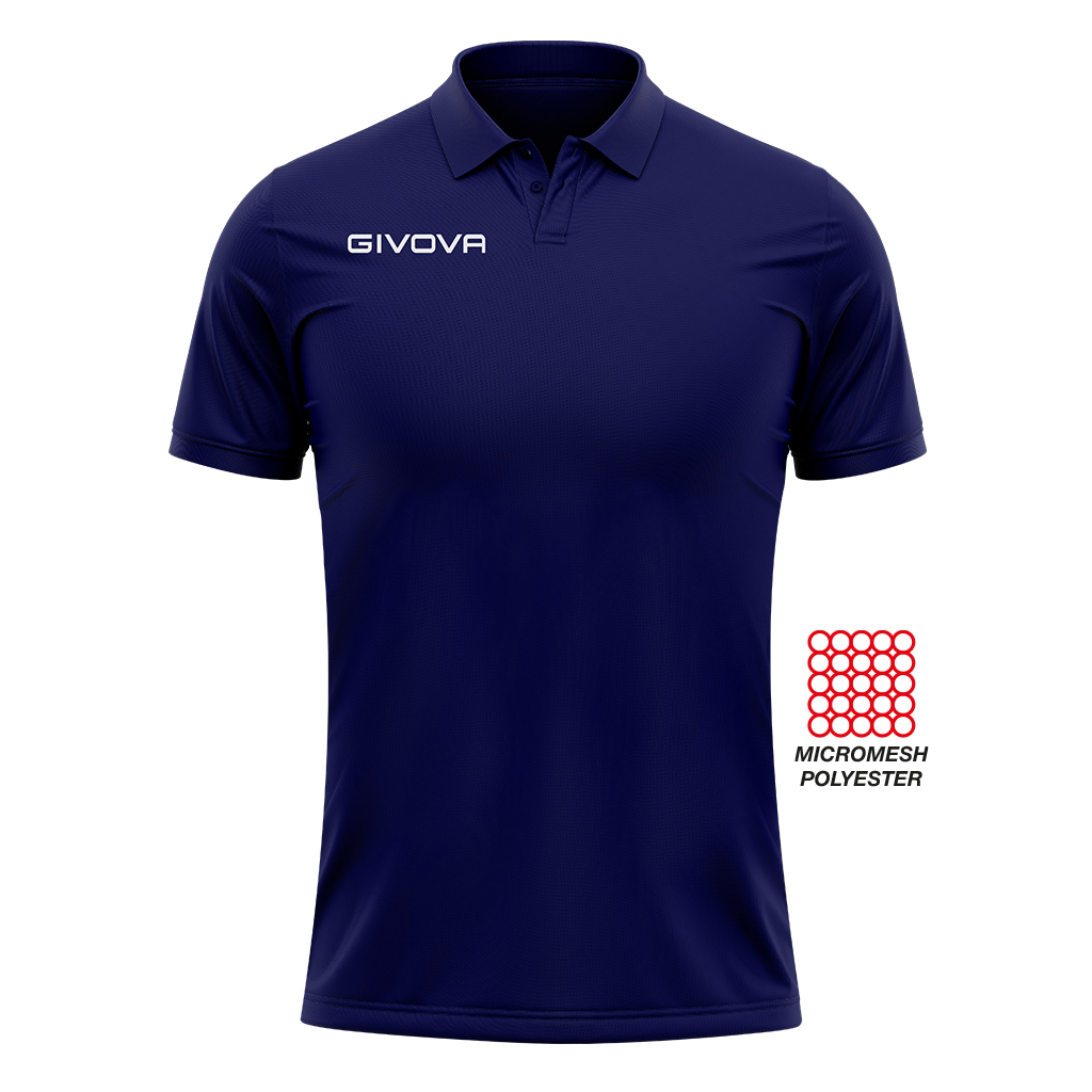 Поло Givova POLO POCKET IN MESH PK01 темно-синій