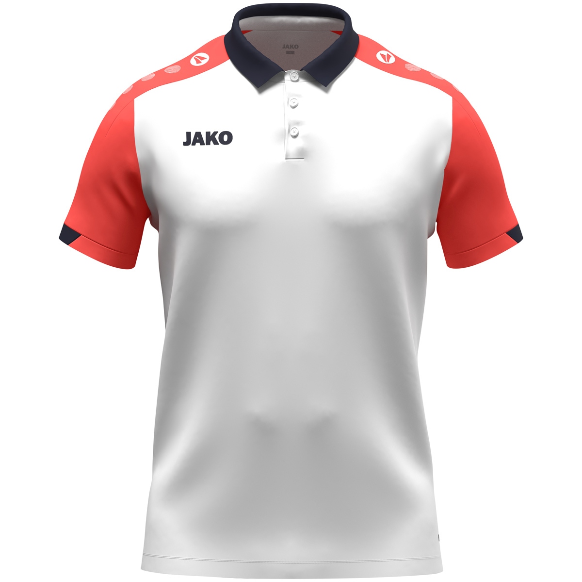 Поло JAKO POLO DYNAMIC 6370  білий/кораловий
