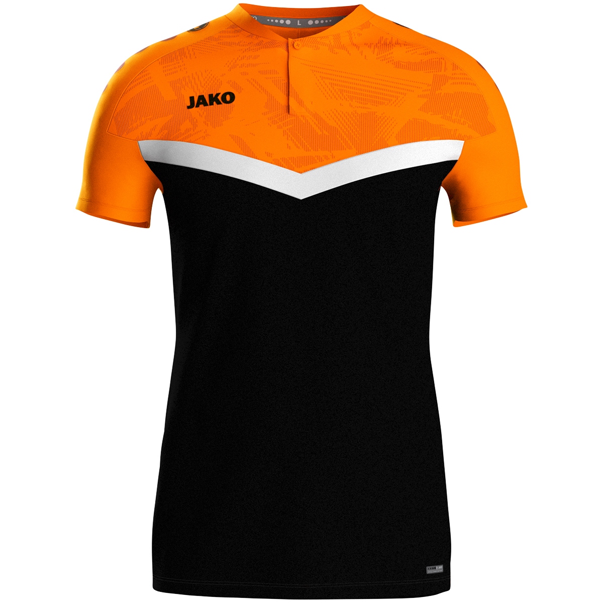 Поло Jako POLO ICONIC 6324  черный/оранжевый