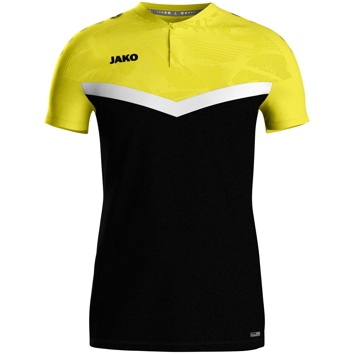 Поло Jako POLO ICONIC 6324  черный/салатовый