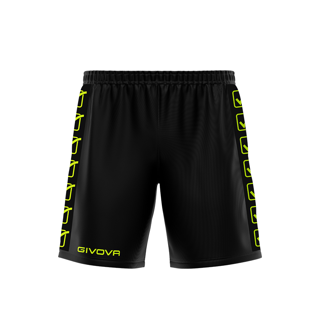Шорти Givova PANTALONCINO POLY BAND BA03 чорний/салатовий