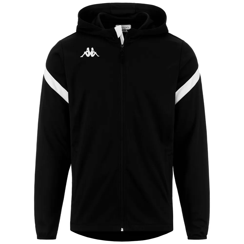 Спортивна толстовка на блискавці KAPPA DOLVE 331P2JW чорний/білий