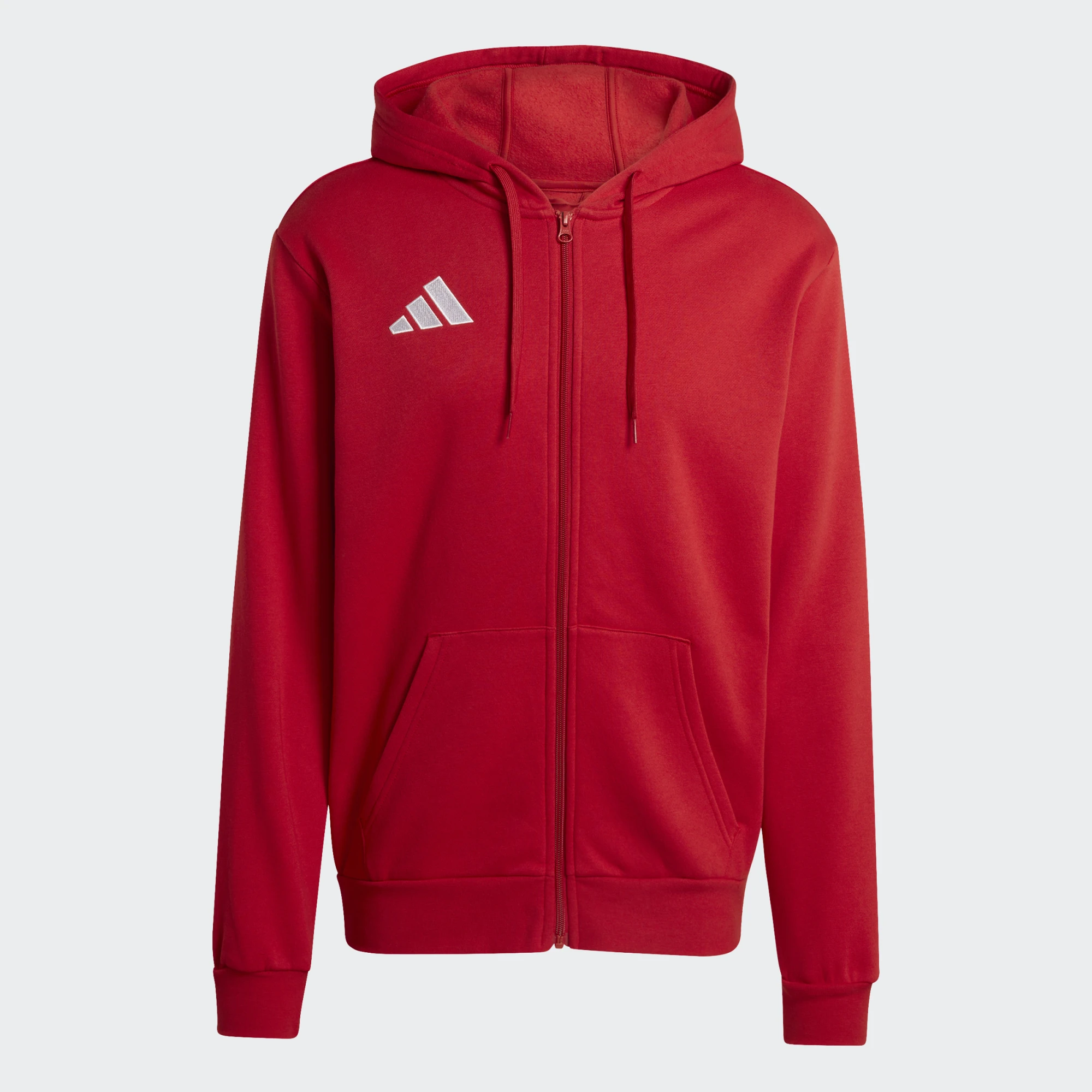 Спортивна худі на блискавці Adidas Entrada 26 Full Zip Hoodie червоний