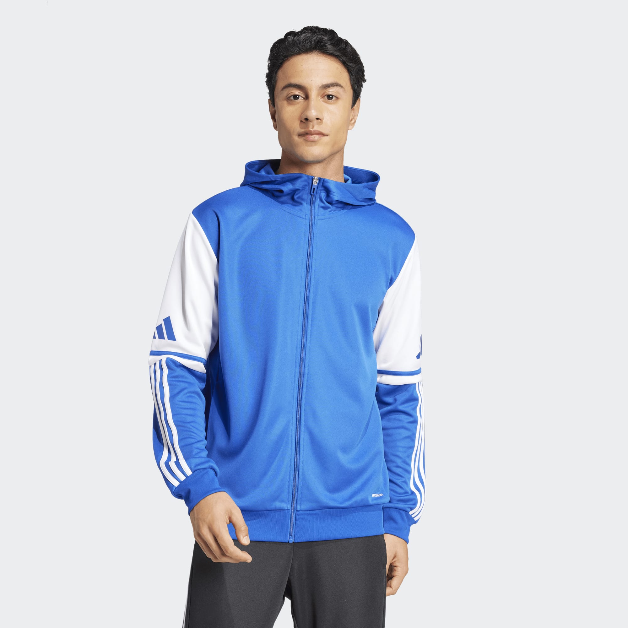 Спортивна дитяча худі на блискавці Adidas Squadra 25 Hoodie синій/білий