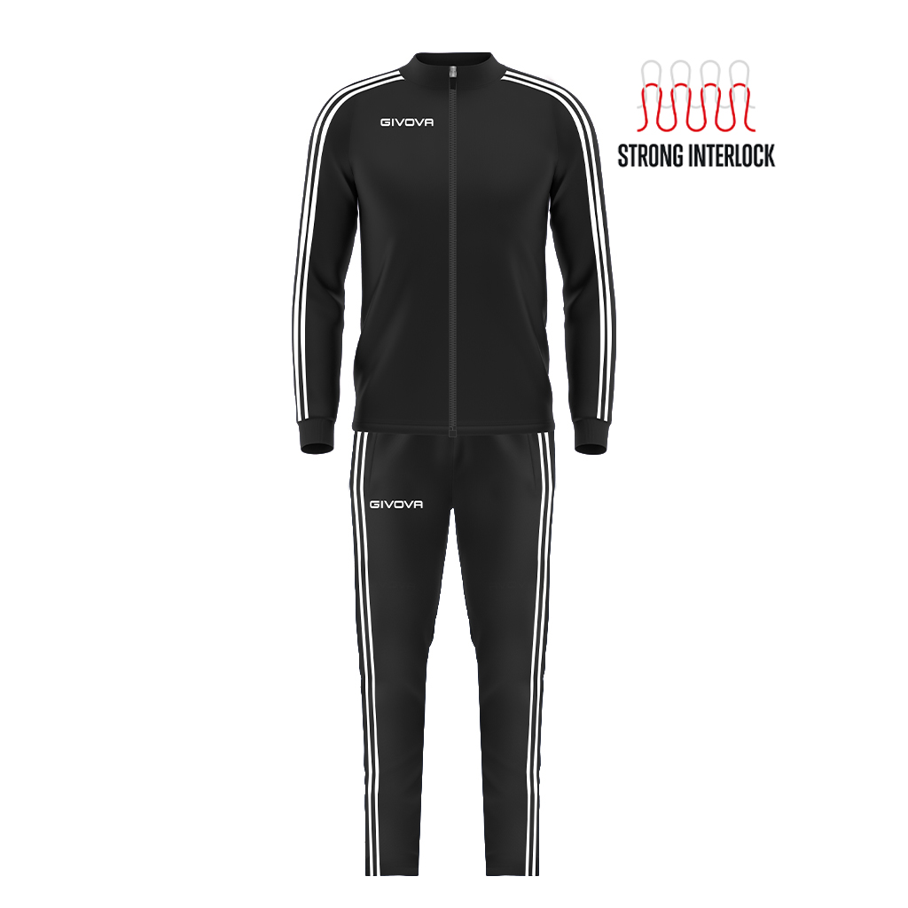 Спортивний костюм Givova TUTA REVOLUTION SUMMER TR033S чорний