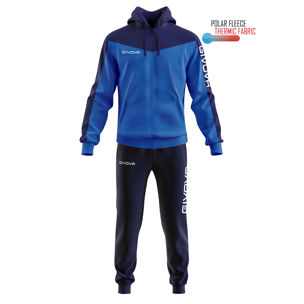 Спортивний костюм Givova TUTA ROMA CON CAPPUCCIO POLARFLEECE TT013 thumbnail 1