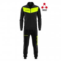 Спортивный костюм Givova TUTA VISA FLUO TRIACETATO TR018F черный/салатовый