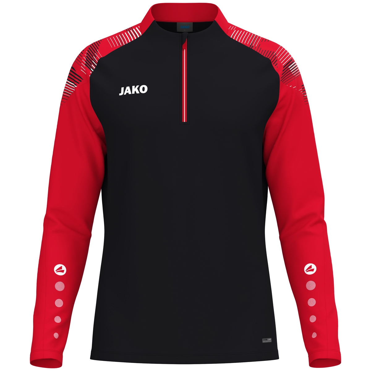 Спортивний реглан Jako ZIPTOP SONIC 8626 чорний/червоний