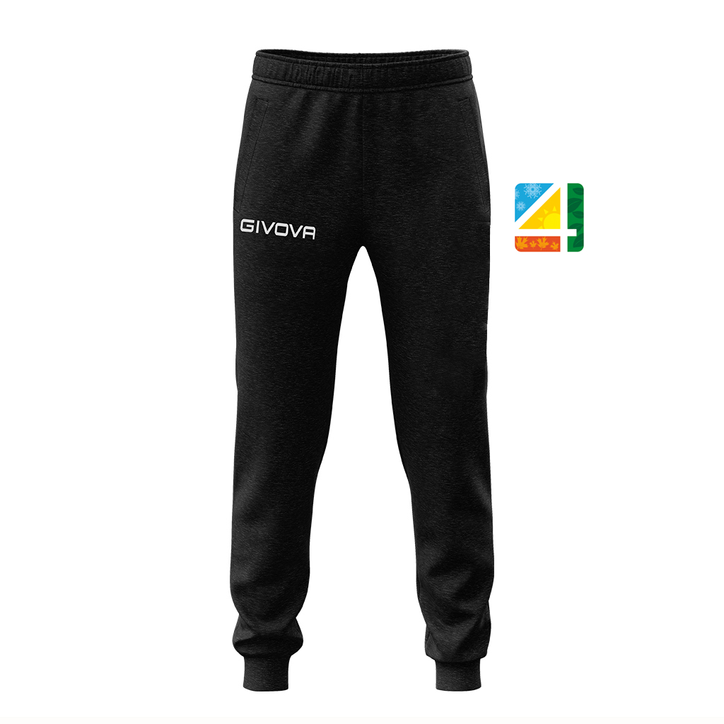 Штани спортивні Givova PANTA COTONE KING LOGO SMALL P017 чорний