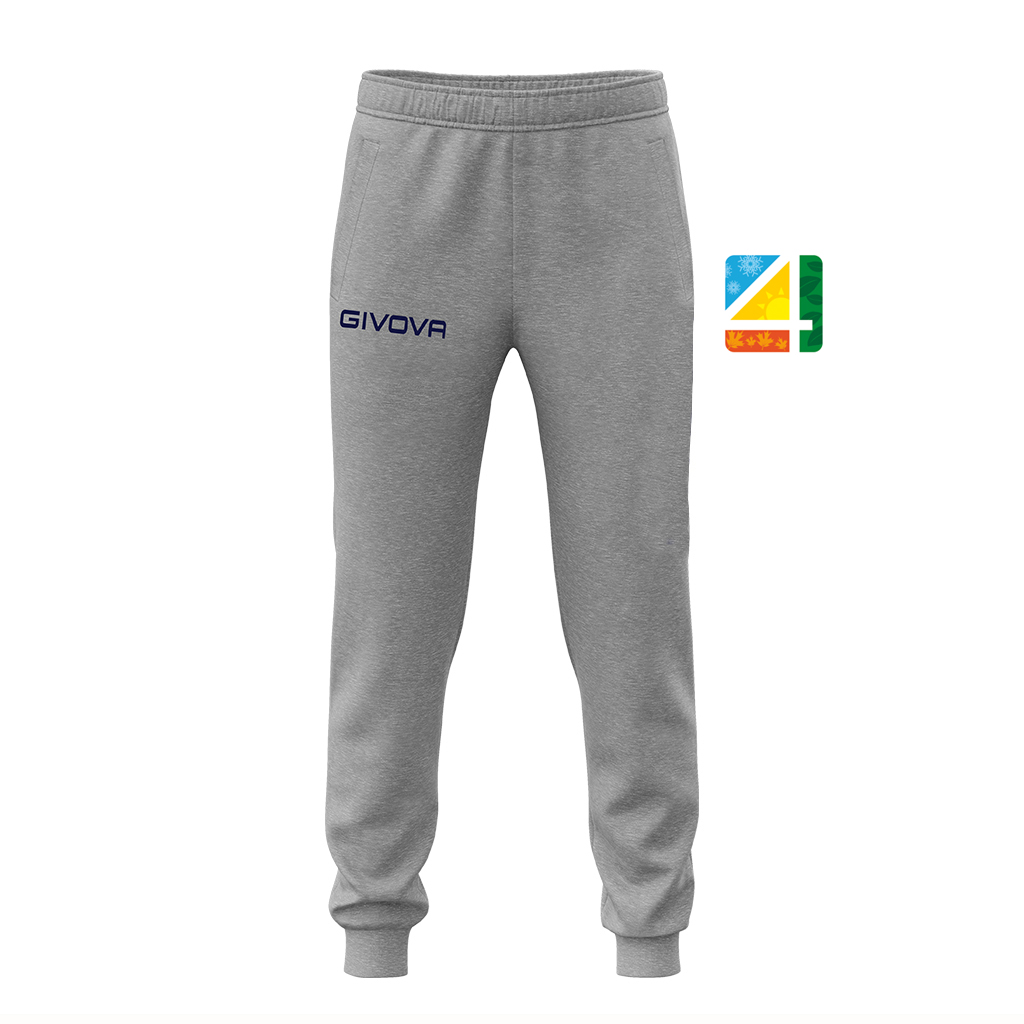 Штани спортивні Givova PANTA COTONE KING LOGO SMALL P017 сірий