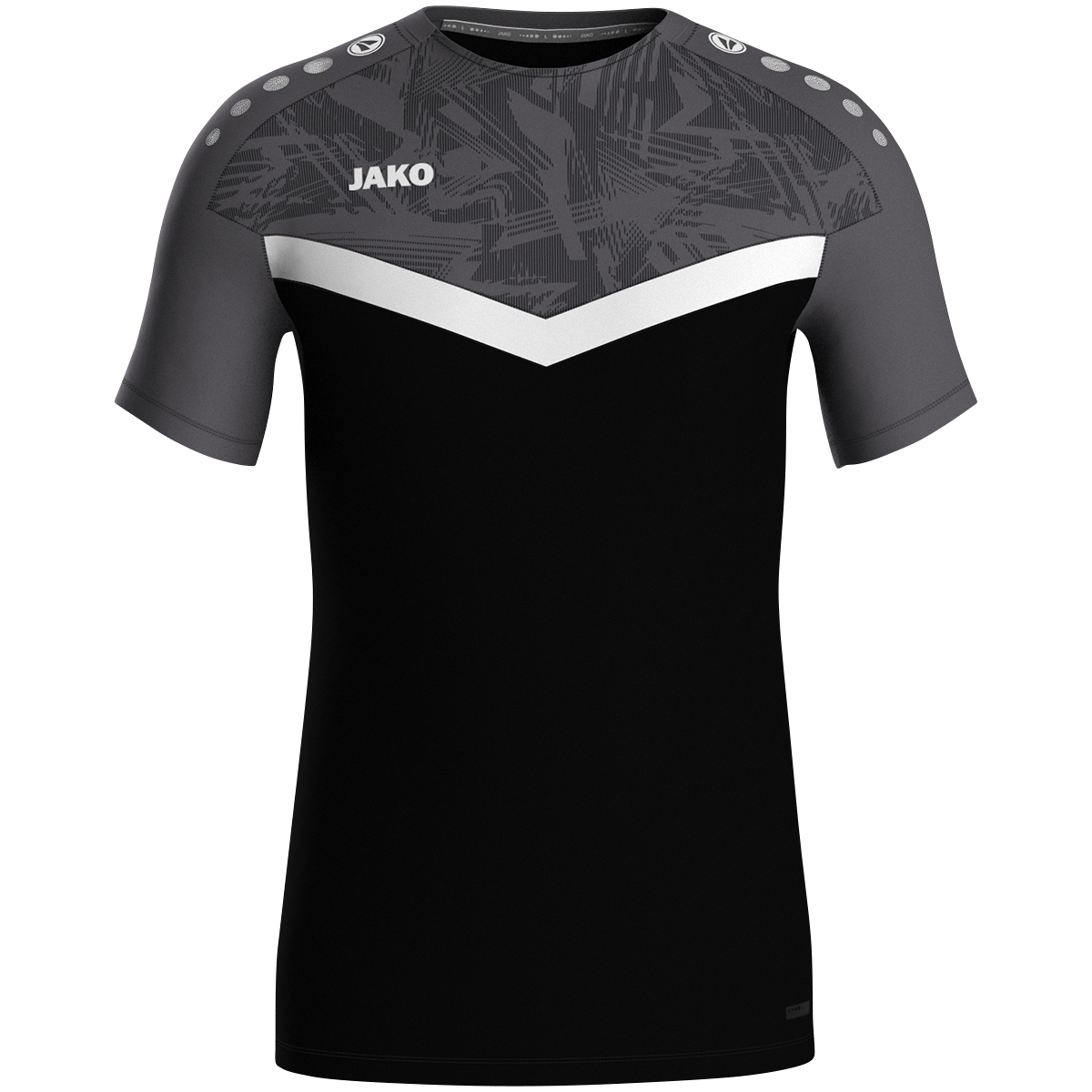 Тренировочная футболка JAKO T-SHIRT ICONIC 6124 черный/серый