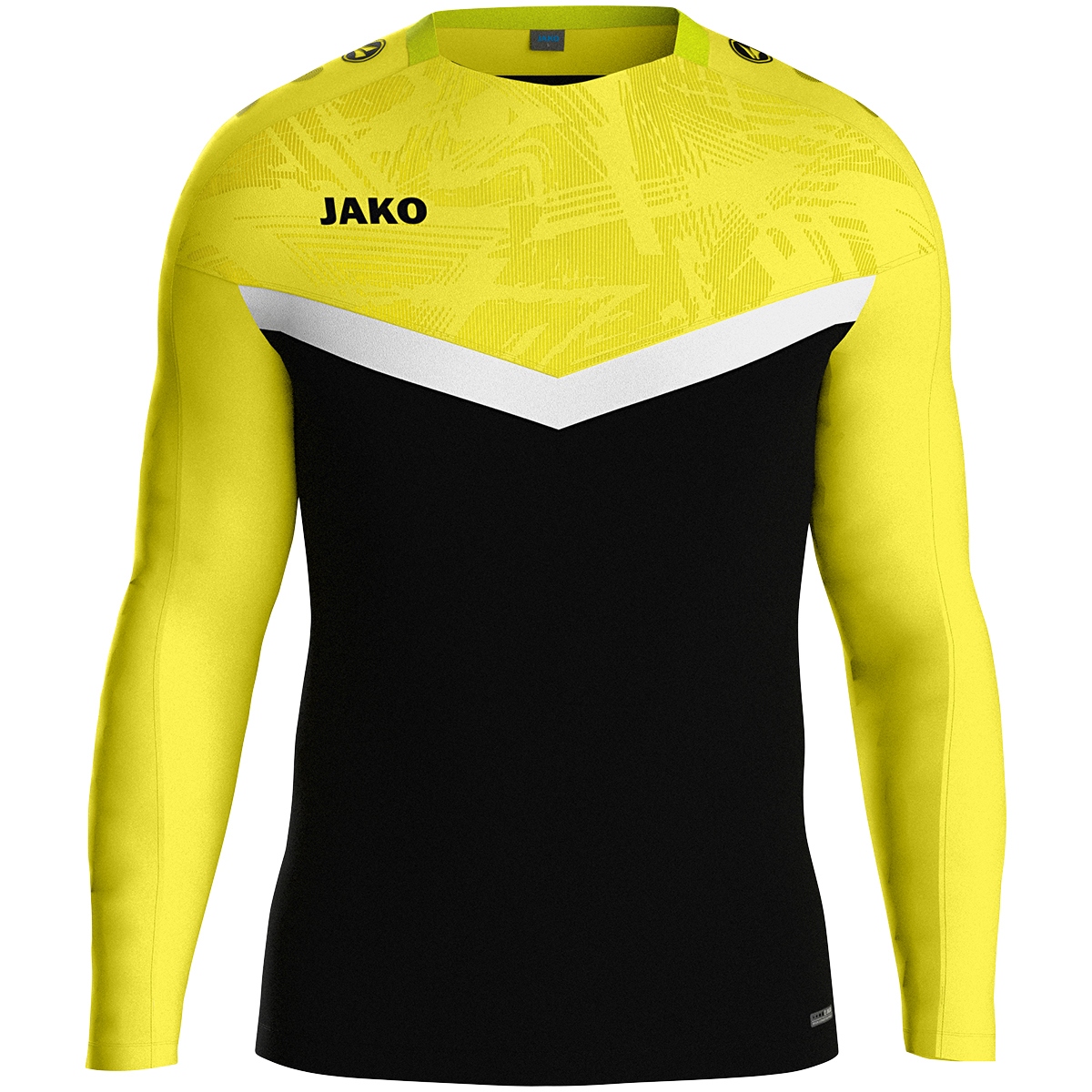 Тренировочная кофта Jako ICONIC 8824 неоновый желтый/черный