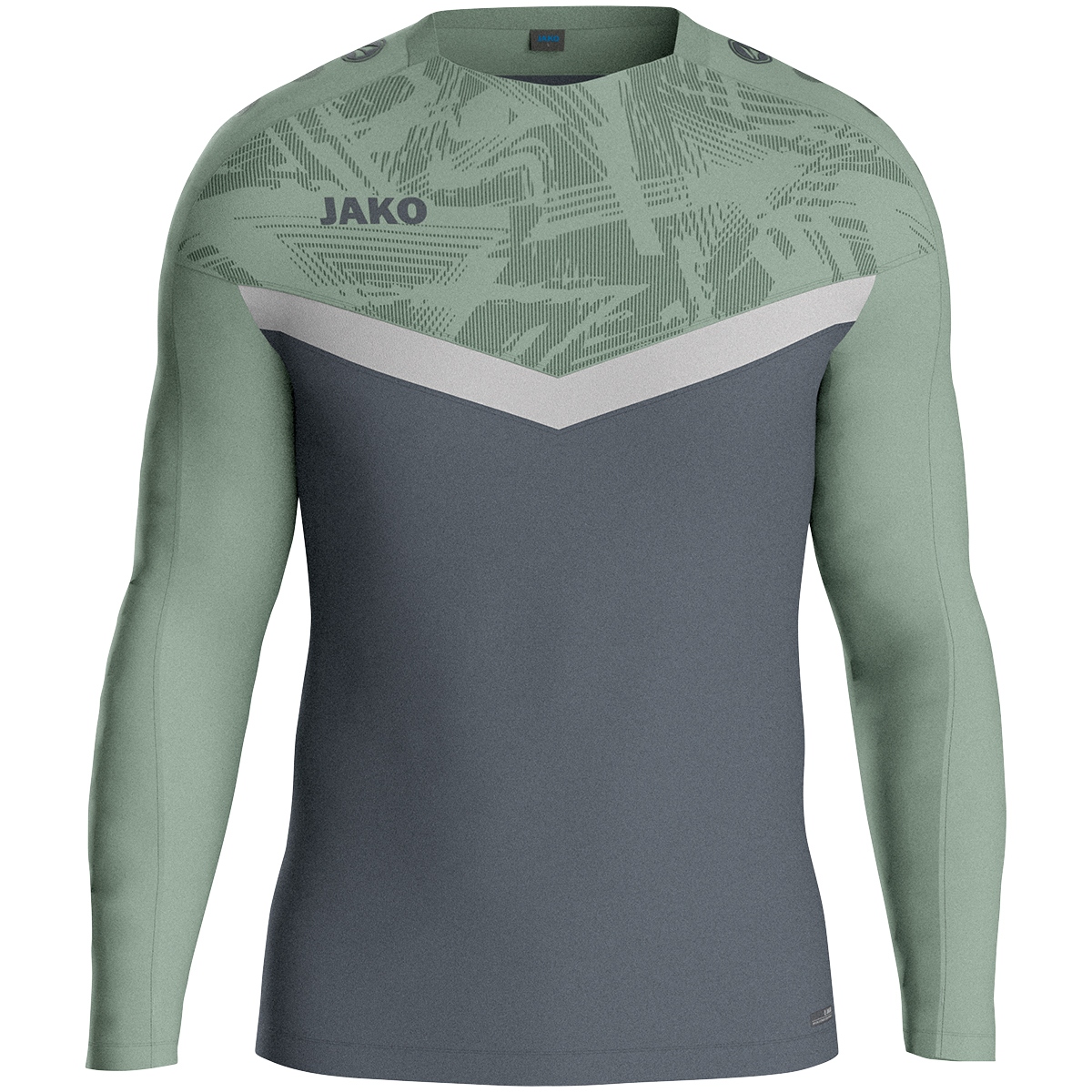 Тренировочная кофта Jako ICONIC 8824 зеленый/серый