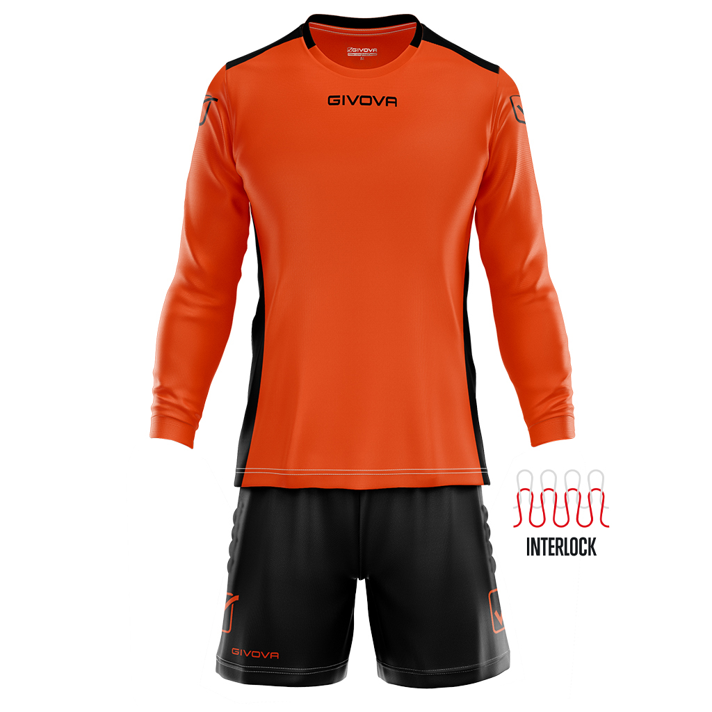 Воротарська форма Givova KIT PORTIERE HYGUANA KITP009 помаранчевий/чорний