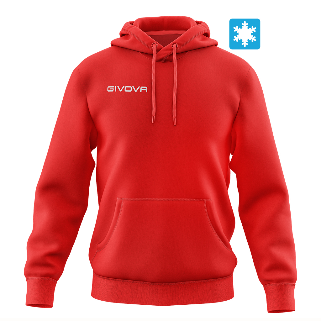 Худі Givova Felpa Con Cappuccio New MA012 червоний
