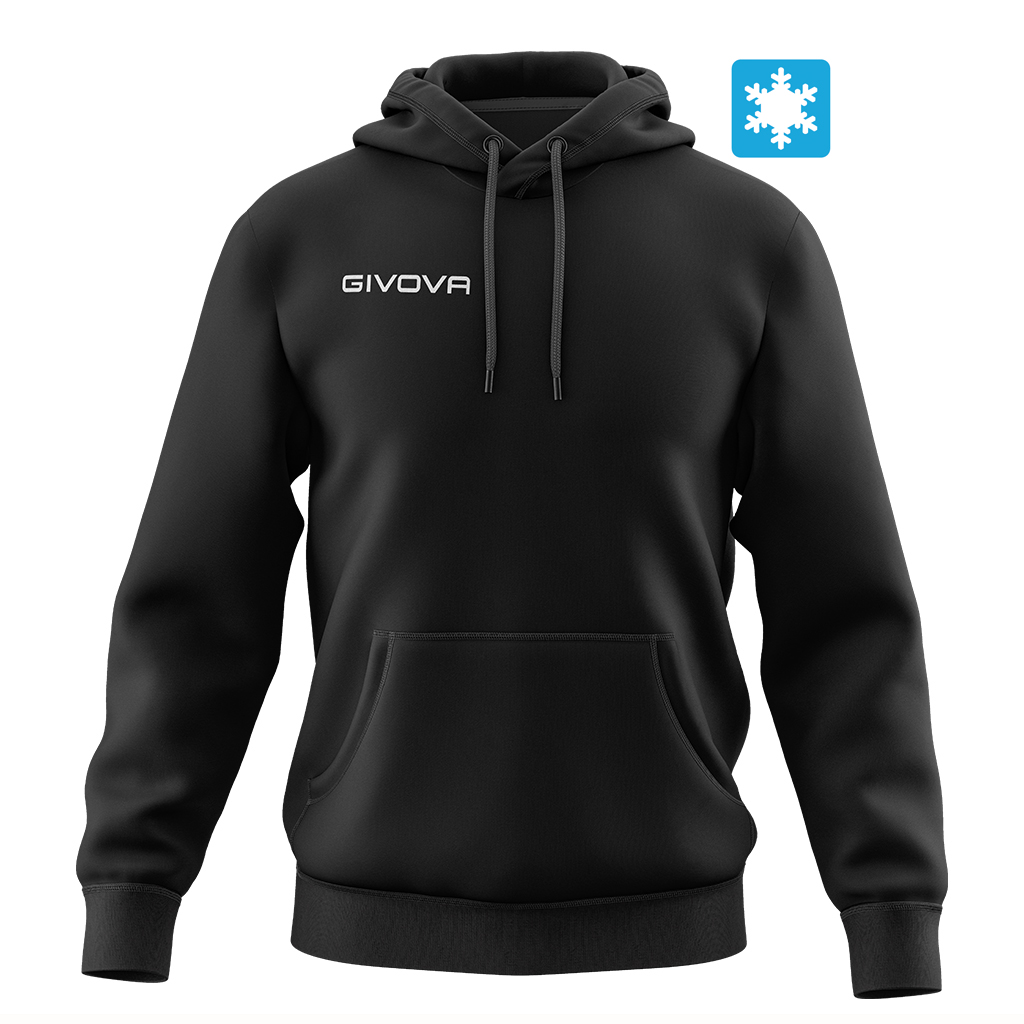 Худі Givova Felpa Con Cappuccio New MA012 чорний