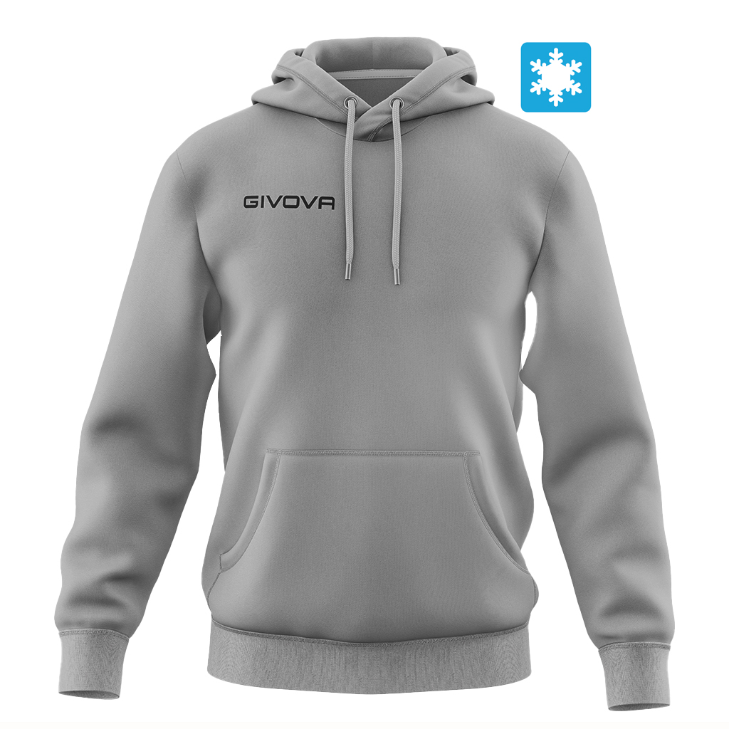 Худі Givova Felpa Con Cappuccio New MA012 сірий