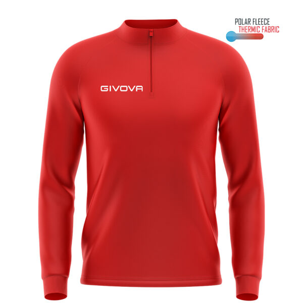 Кофта тренувальна givova POLARFLEECE TECNICA HALF ZIP 500 MA023